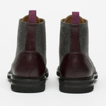 Charger l&#39;image dans la galerie, Chaussures italiennes en cuir Palerme Home™ - Gris &amp; marron
