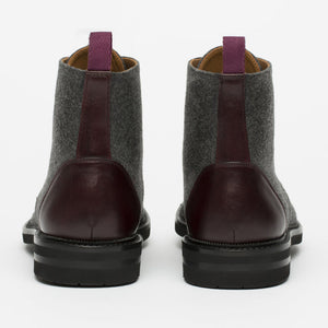 Chaussures italiennes en cuir Palerme Home™ - Gris & marron