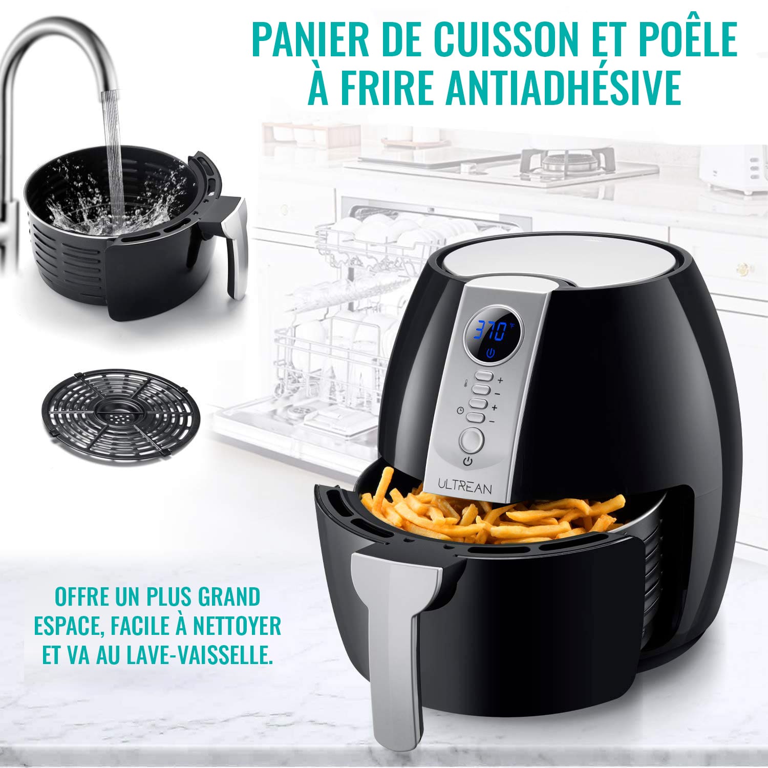 Friteuse healty sans huile et gras - Ultrean