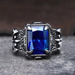 Charger l&#39;image dans la galerie, Classic Claw Stainless Steel CZ Ring | Gthic.com
