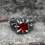 Charger l&#39;image dans la galerie, Cool Dragon Claw Stainless Steel CZ Ring | Gthic.com
