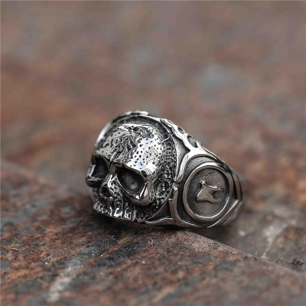 Gothic Tooth Fairy Stainless Steel Skull Ring - GTHIC