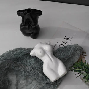 Décor minimal, vase en céramique Body Art